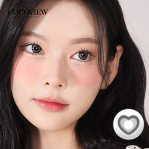 COCOVIEW AXIAL FIXED Heart Ruri Gray 1month 0.00D 1ea/1Vial
