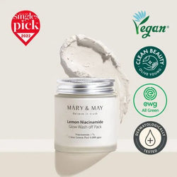 MARY&MAY Lemon Niacinamide Glow Wash Off Pack 125g
