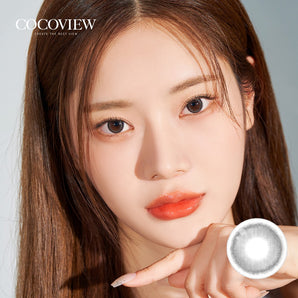 COCOVIEW Crescent Gray 1month 0.00D 2ea/1Pack